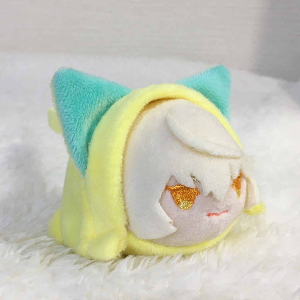 もちマス/もちころりん着ぐるみ ねこ レモンイエロー&ミントグリーン