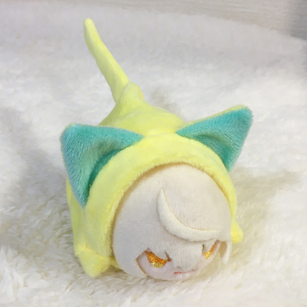 もちマス/もちころりん着ぐるみ　ねこ　レモンイエロー＆ミントグリーン