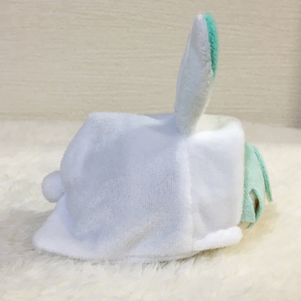 もちマス/もちころりん着ぐるみ うさぎ ホワイト&ミントグリーン