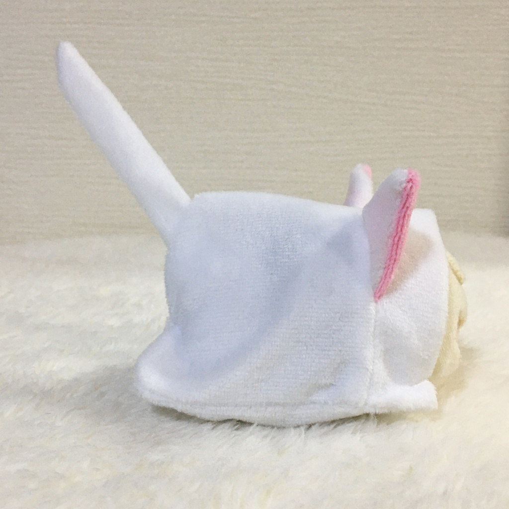 もちマス/もちころりん着ぐるみ ねこ(折れ耳) ホワイト&ピンク