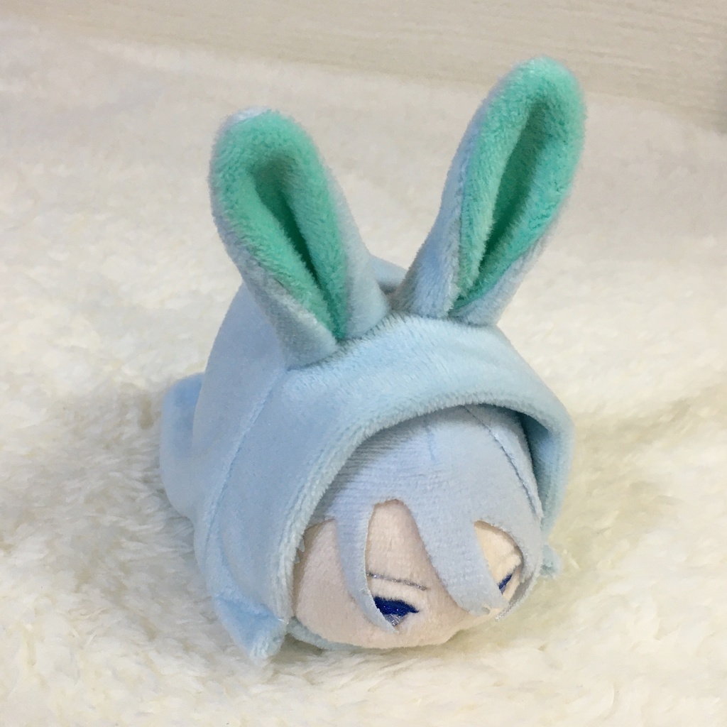 もちマス/もちころりん着ぐるみ うさぎ ベビーブルー&ミントグリーン