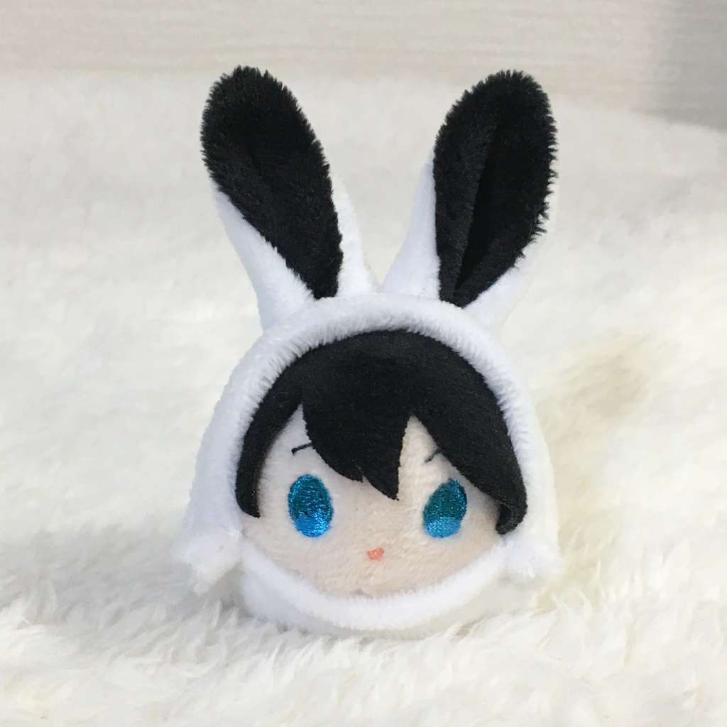 もちマスミニ着ぐるみ　うさぎ　ホワイト＆ブラック
