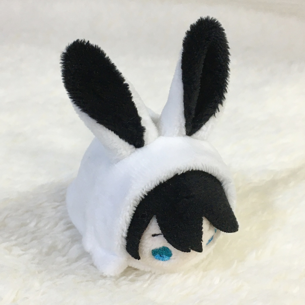 もちマスミニ着ぐるみ うさぎ ホワイト&ブラック