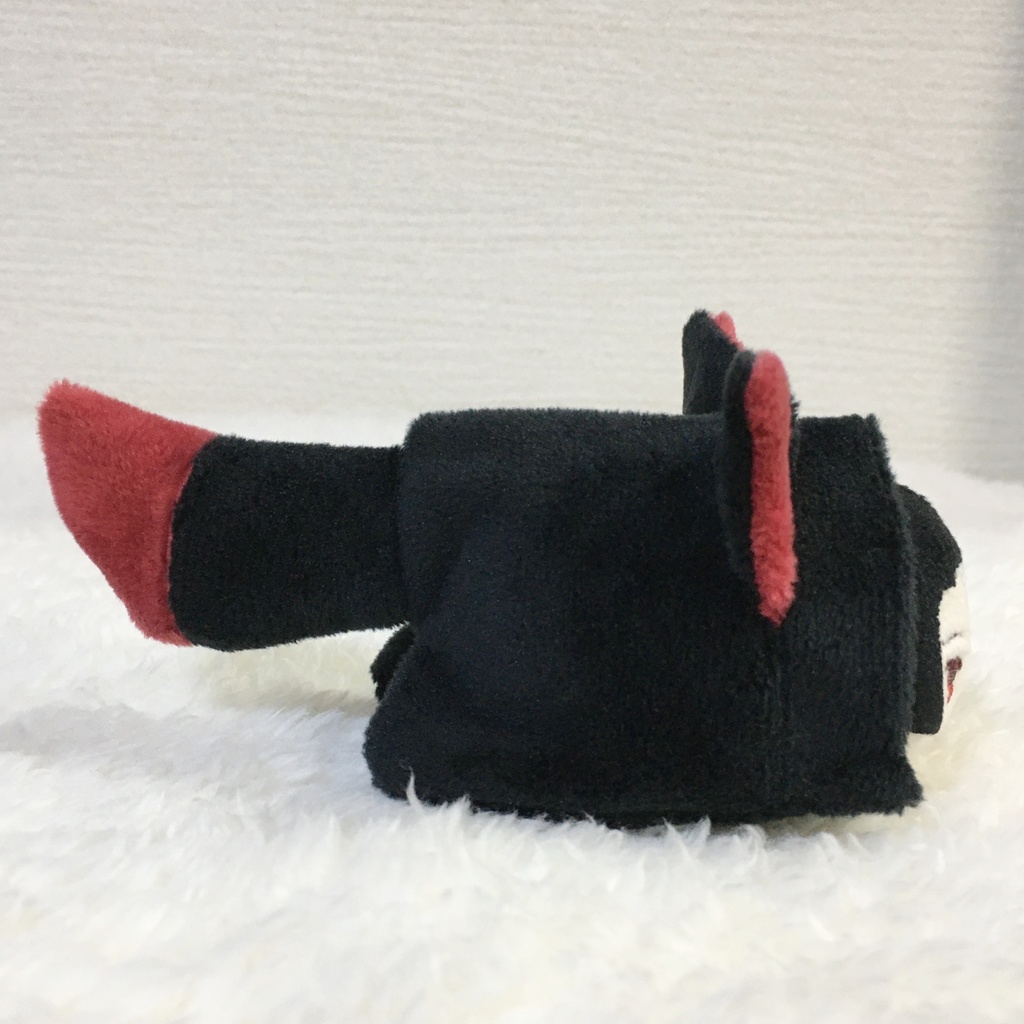 もちマスミニ着ぐるみ きつね ブラック&ワインレッド