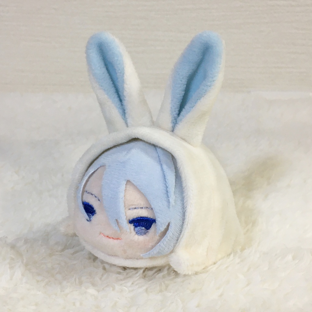 もちマス/もちころりん着ぐるみ うさぎ ミルク&ベビーブルー