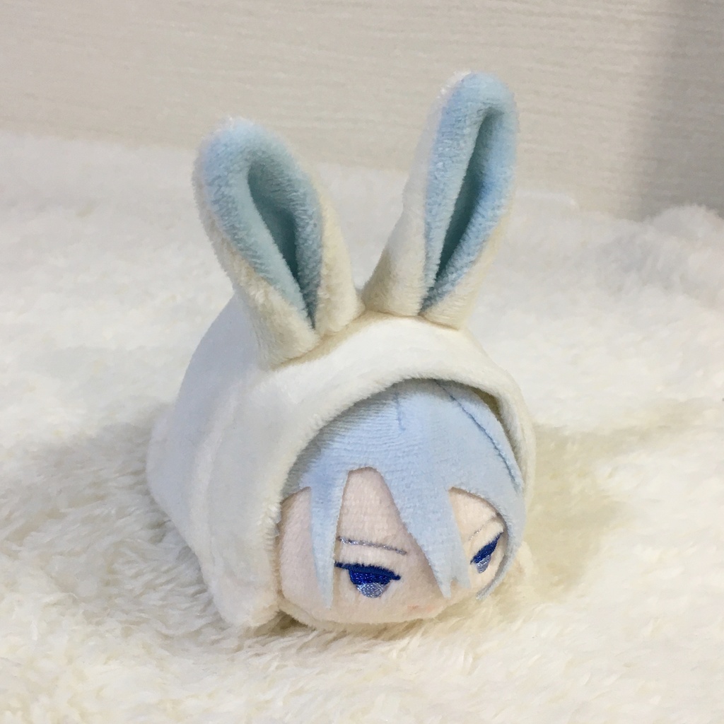 もちマス/もちころりん着ぐるみ うさぎ ミルク&ベビーブルー