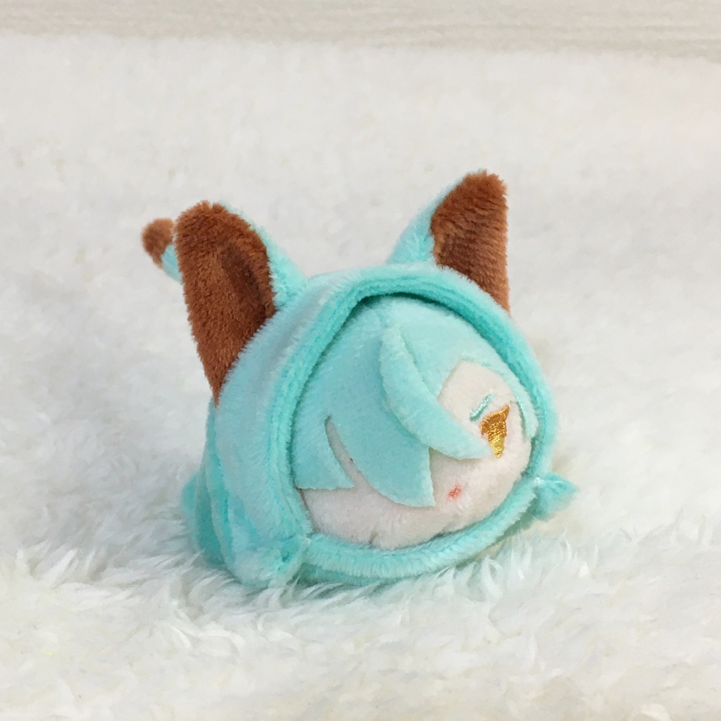 もちマスミニ着ぐるみ ねこ(耳折れ) チョコミント