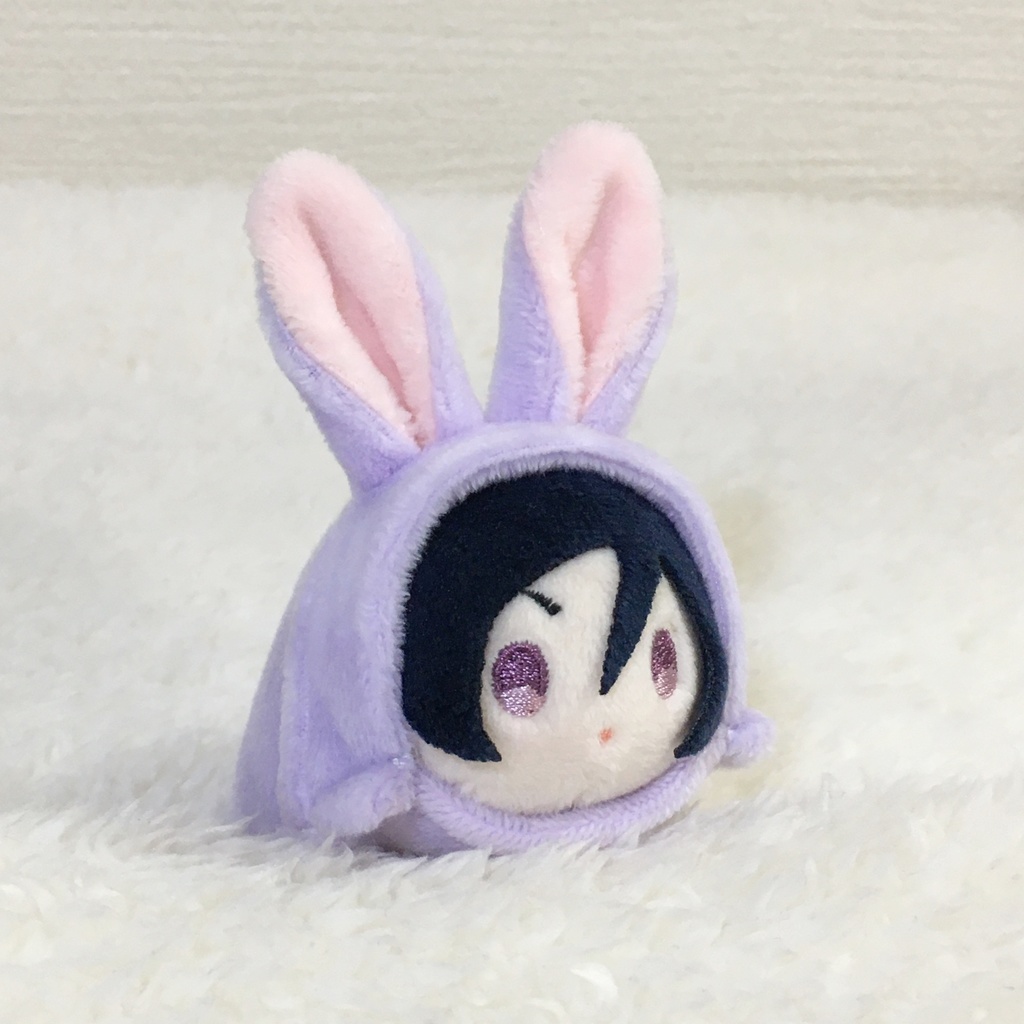 もちマスミニ着ぐるみ うさぎ ラベンダー&ネールピンク