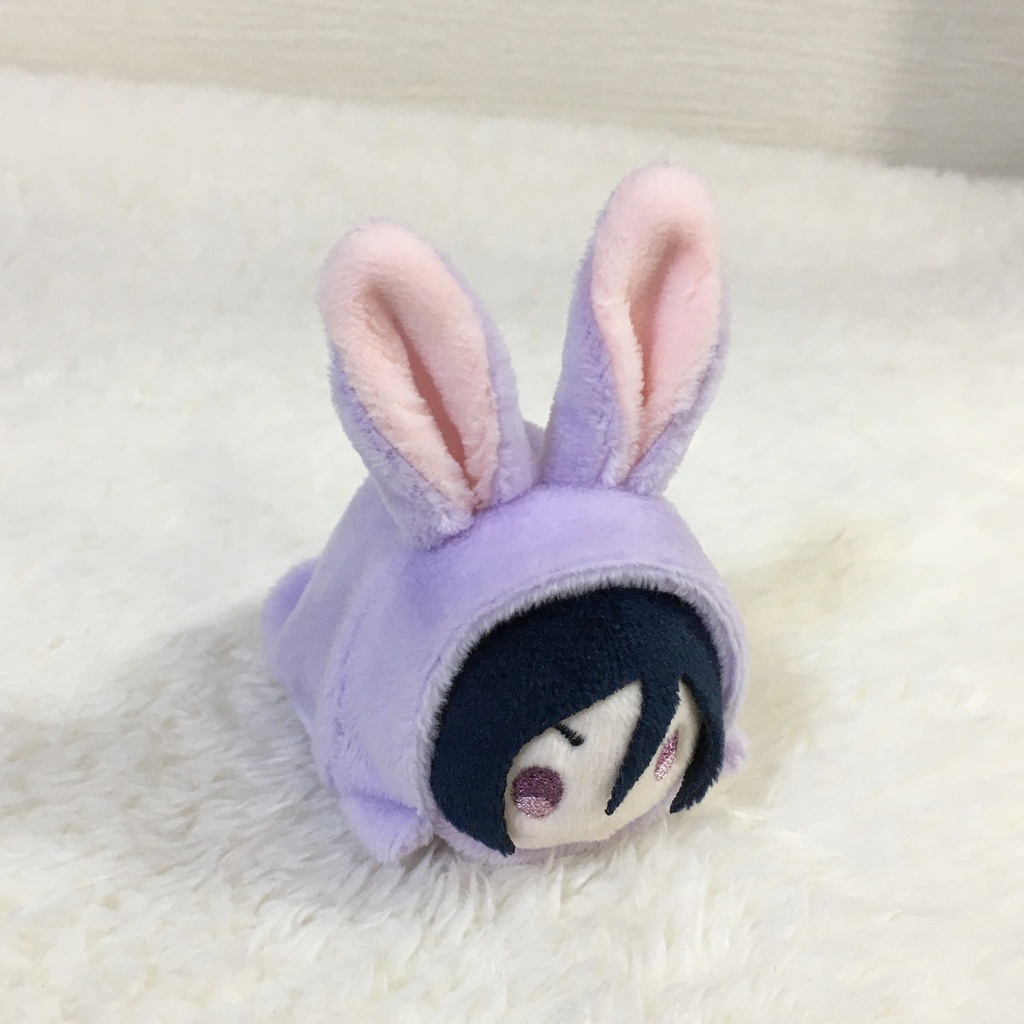 もちマスミニ着ぐるみ うさぎ ラベンダー&ネールピンク
