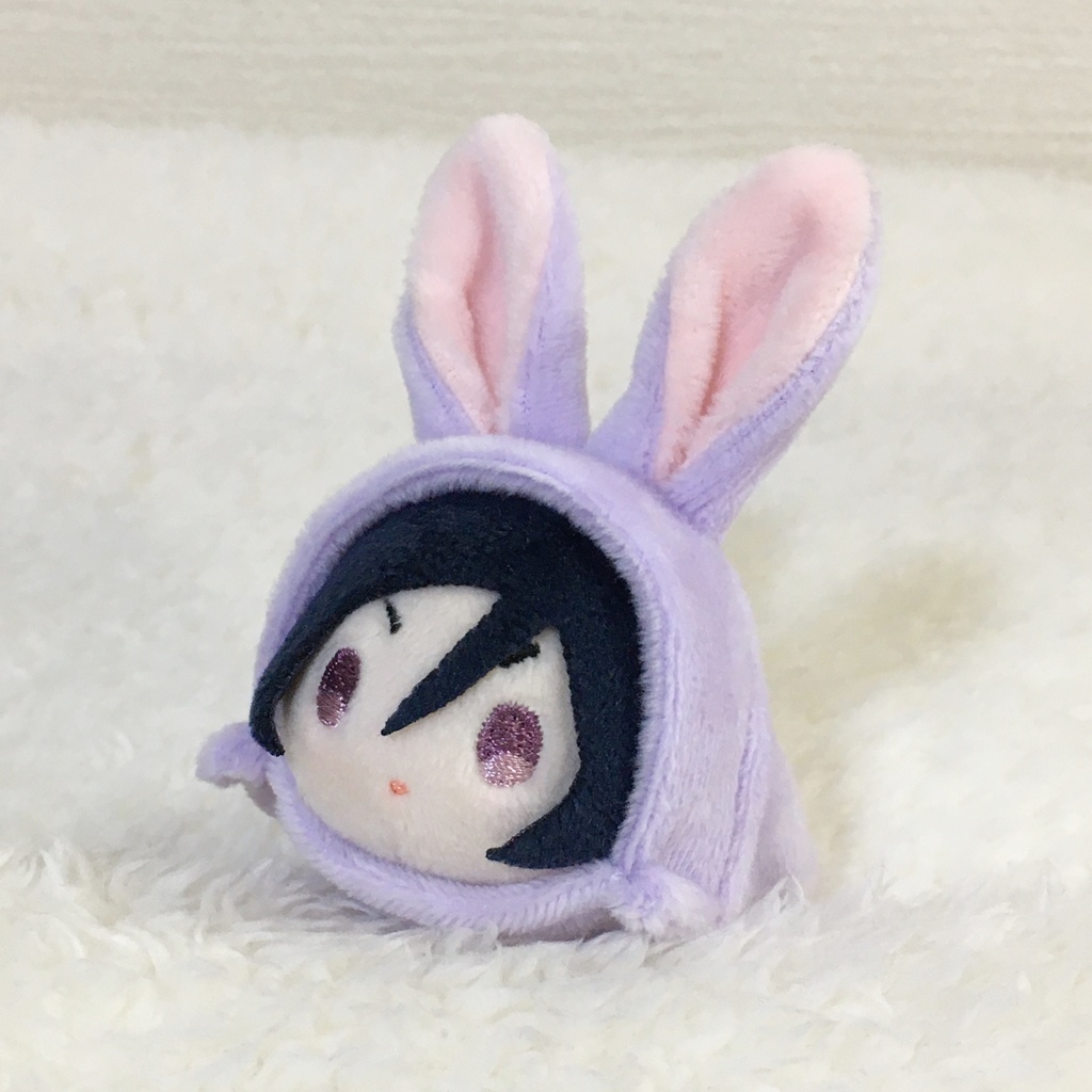 もちマスミニ着ぐるみ うさぎ ラベンダー&ネールピンク
