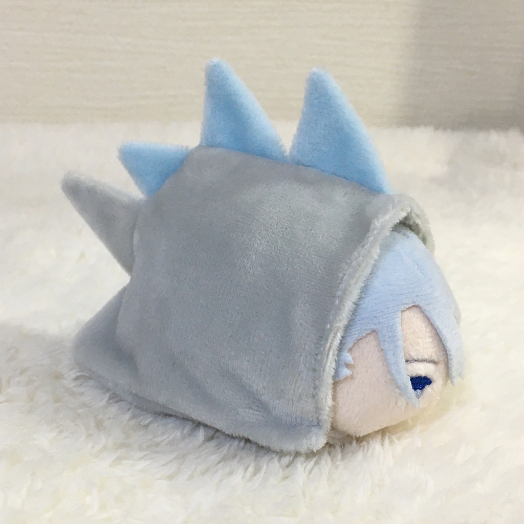 もちマス/もちころりん着ぐるみ　恐竜　ライトグレー&ベビーブルー