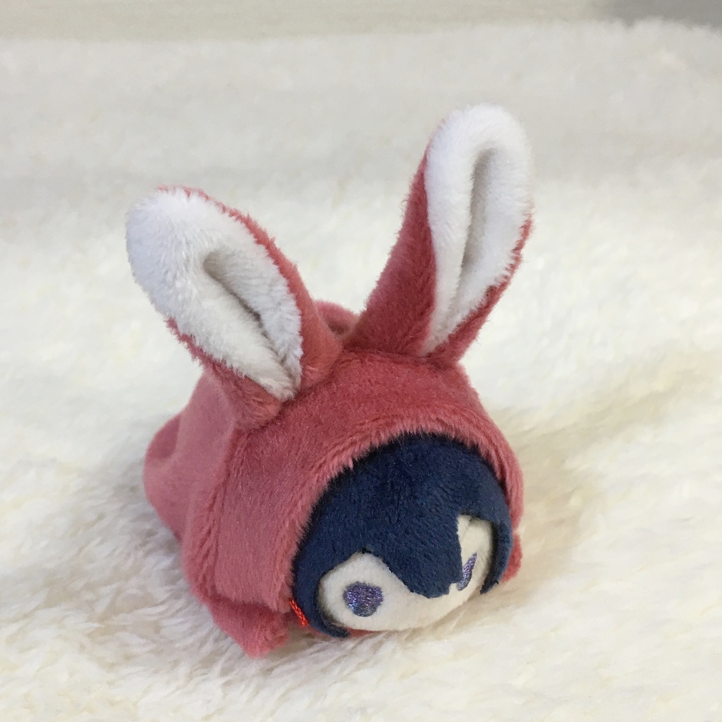 もちマスミニ着ぐるみ うさぎ 苺色