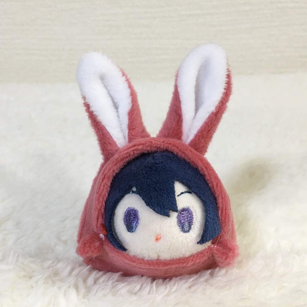 もちマスミニ着ぐるみ うさぎ 苺色