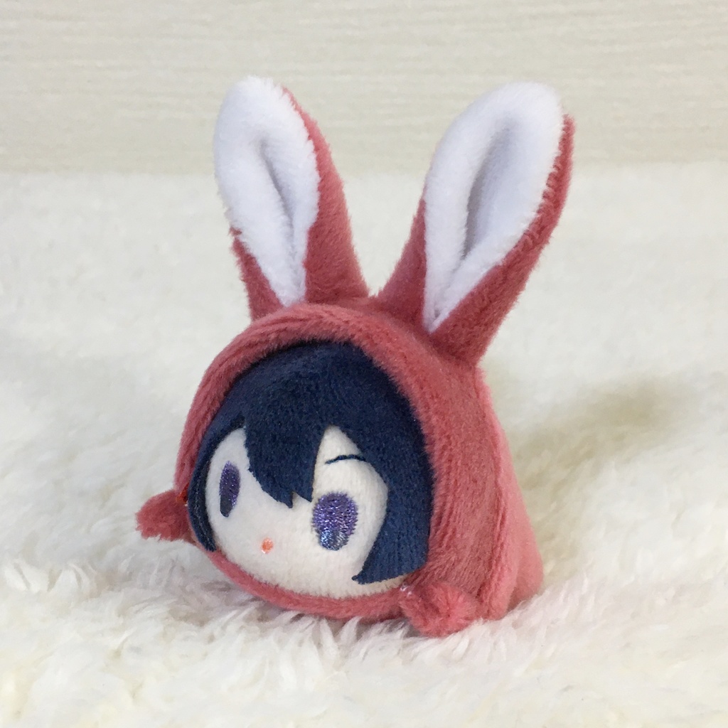 もちマスミニ着ぐるみ うさぎ 苺色