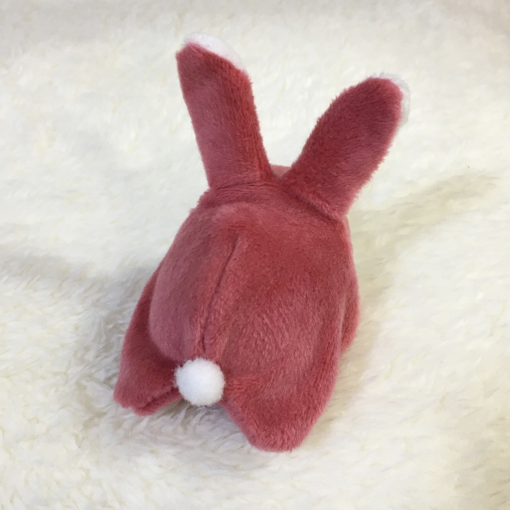 もちマスミニ着ぐるみ うさぎ 苺色