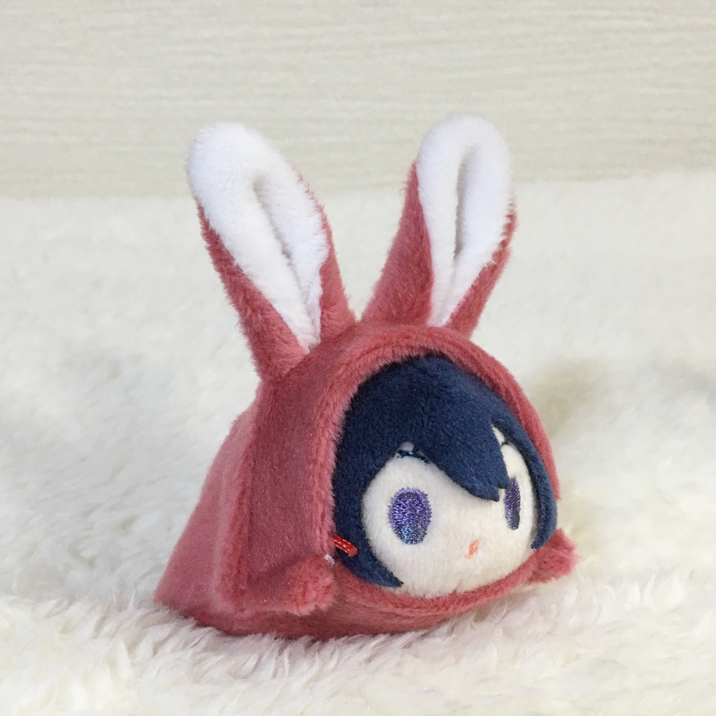 もちマスミニ着ぐるみ うさぎ 苺色