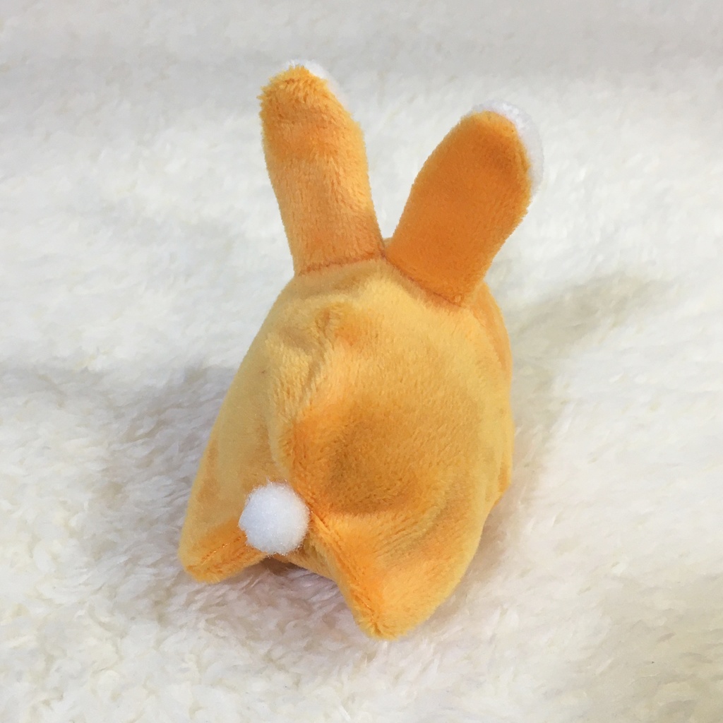 もちマスミニ着ぐるみ うさぎ 柑子色