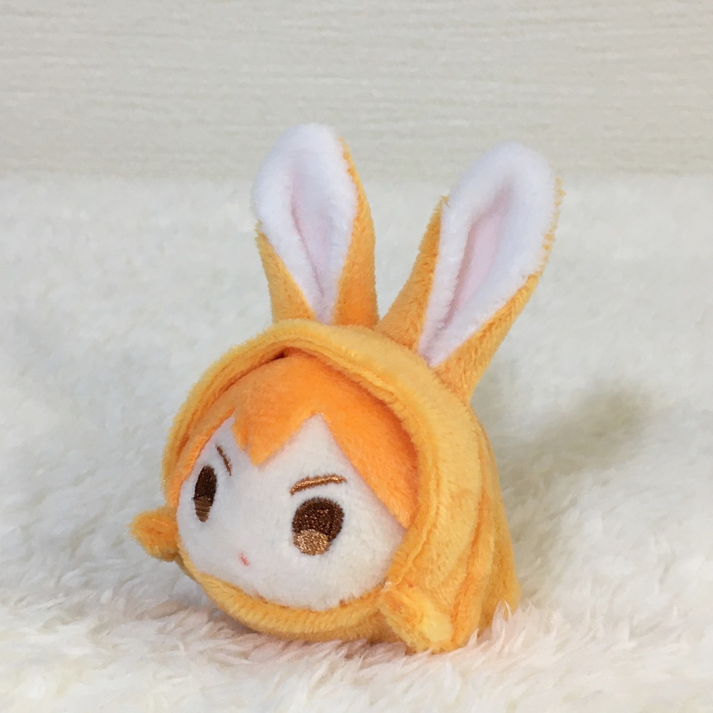 もちマスミニ着ぐるみ うさぎ 柑子色