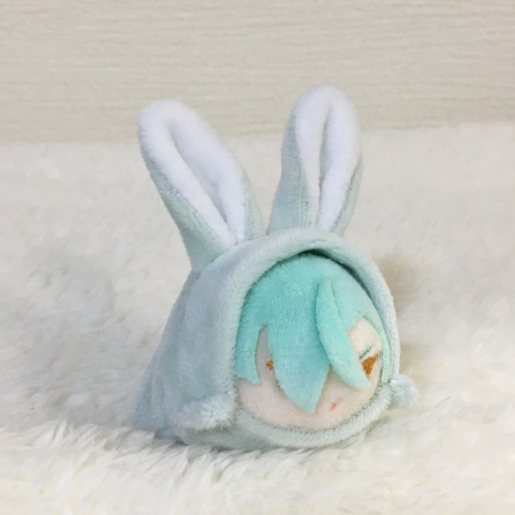 もちマスミニ着ぐるみ うさぎ アイスグリーン