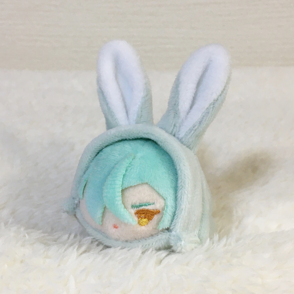 もちマスミニ着ぐるみ うさぎ アイスグリーン