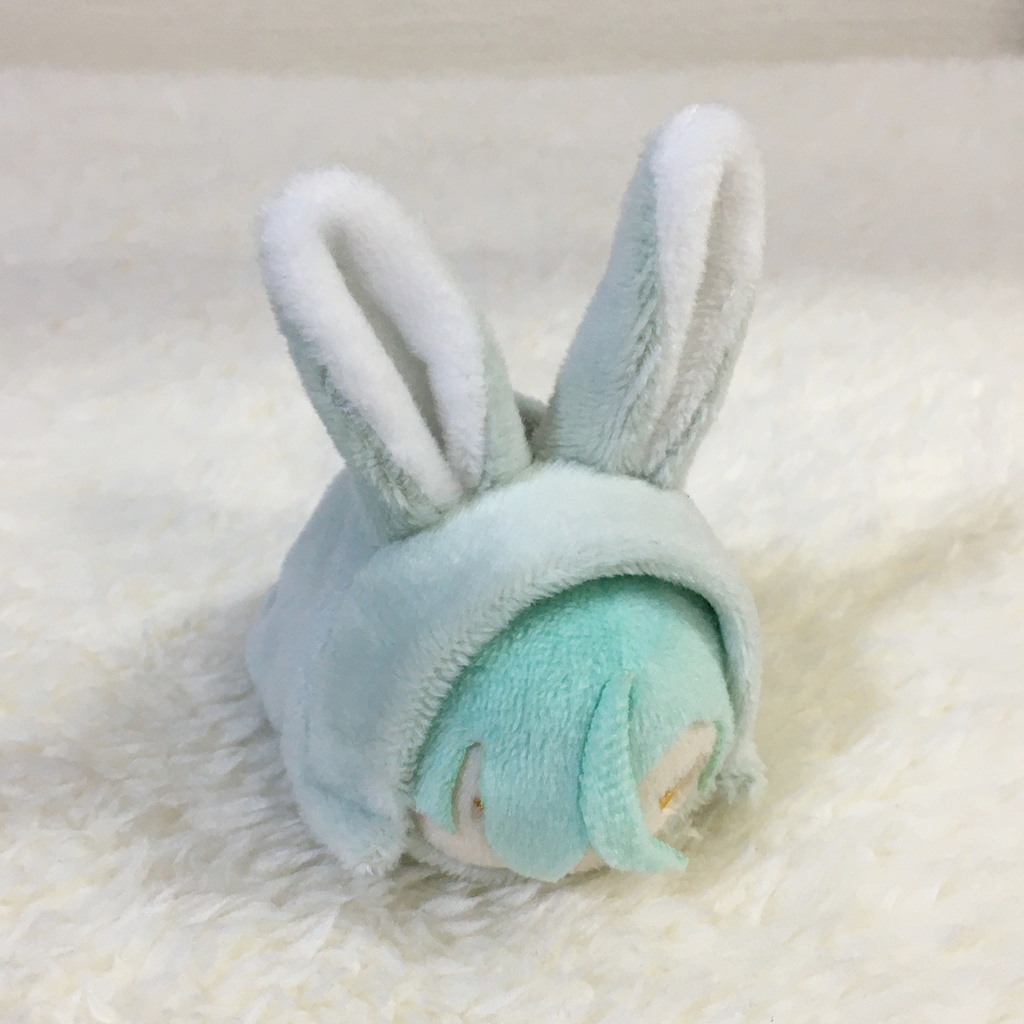 もちマスミニ着ぐるみ うさぎ アイスグリーン