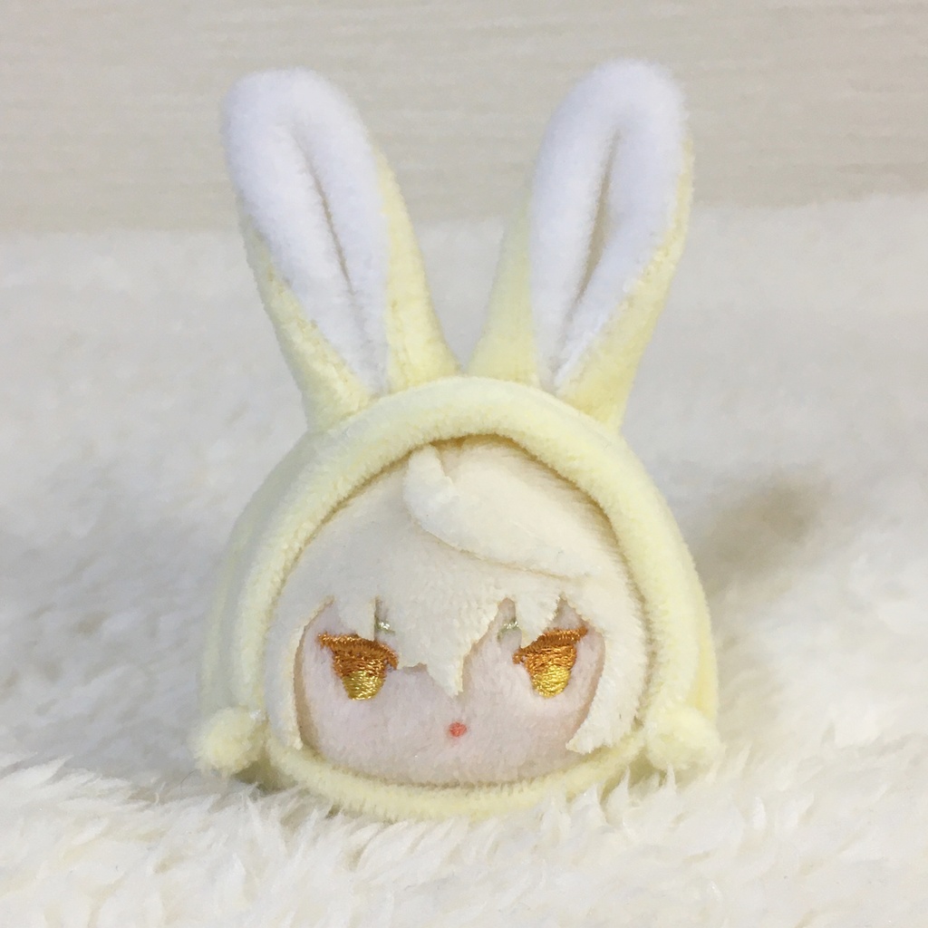 もちマスミニ着ぐるみ うさぎ クリームイエロー