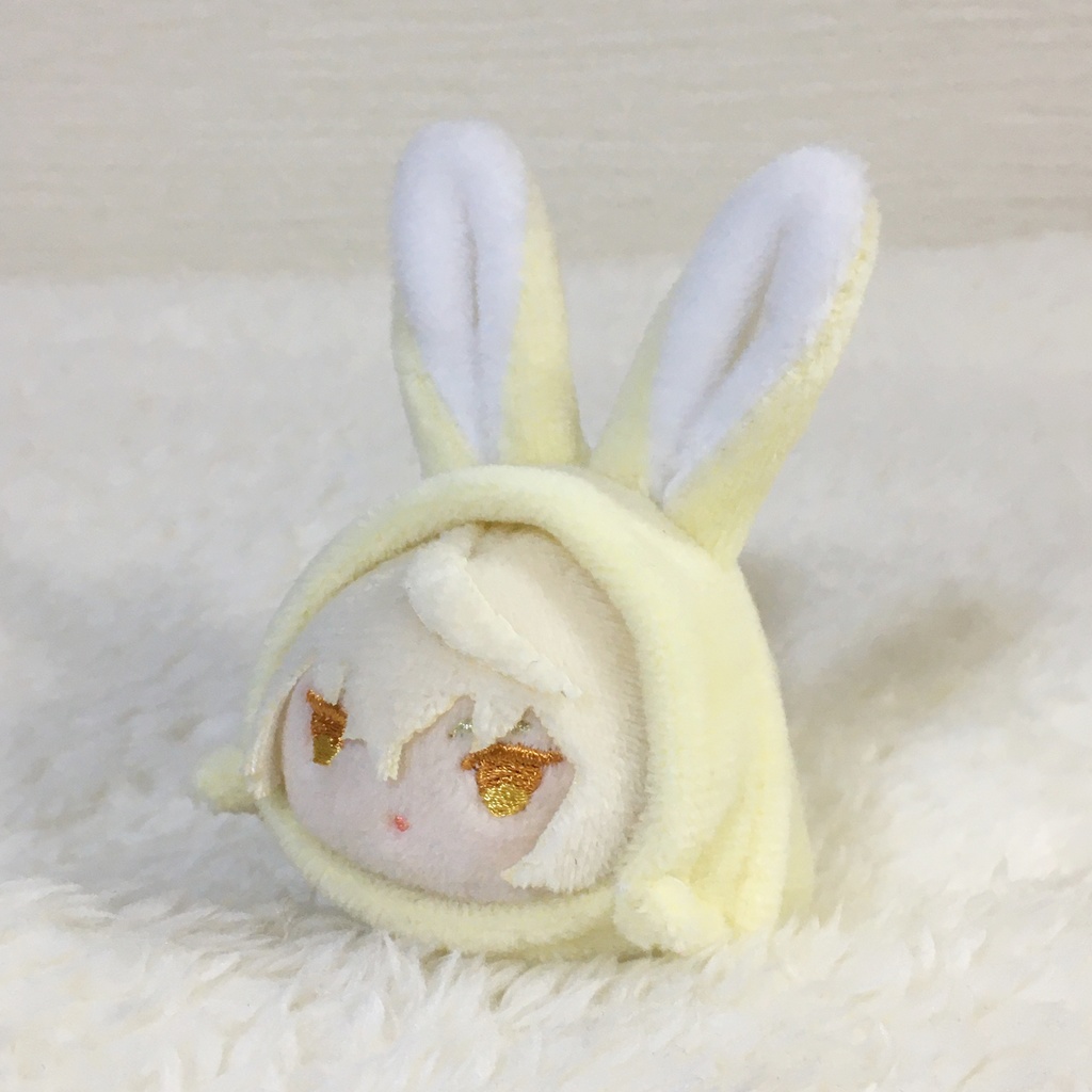 もちマスミニ着ぐるみ うさぎ クリームイエロー