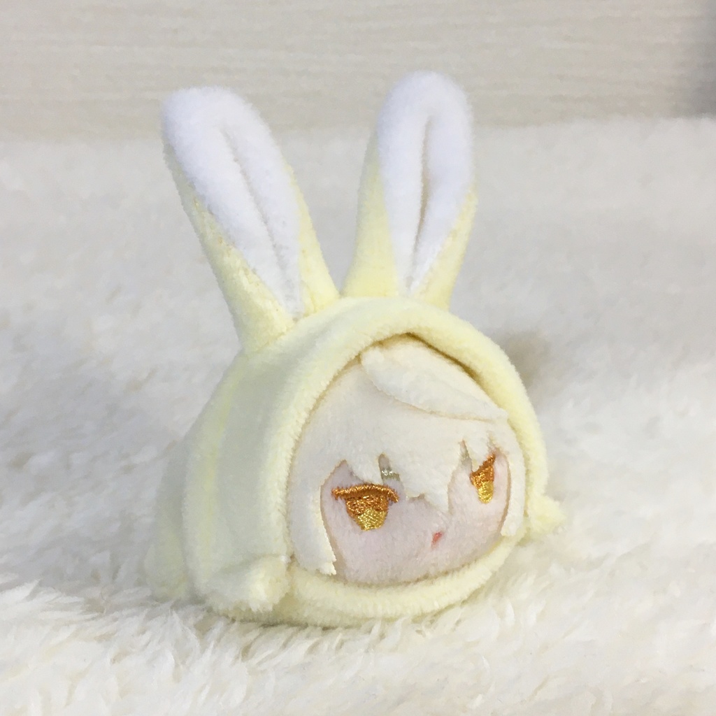 もちマスミニ着ぐるみ うさぎ クリームイエロー