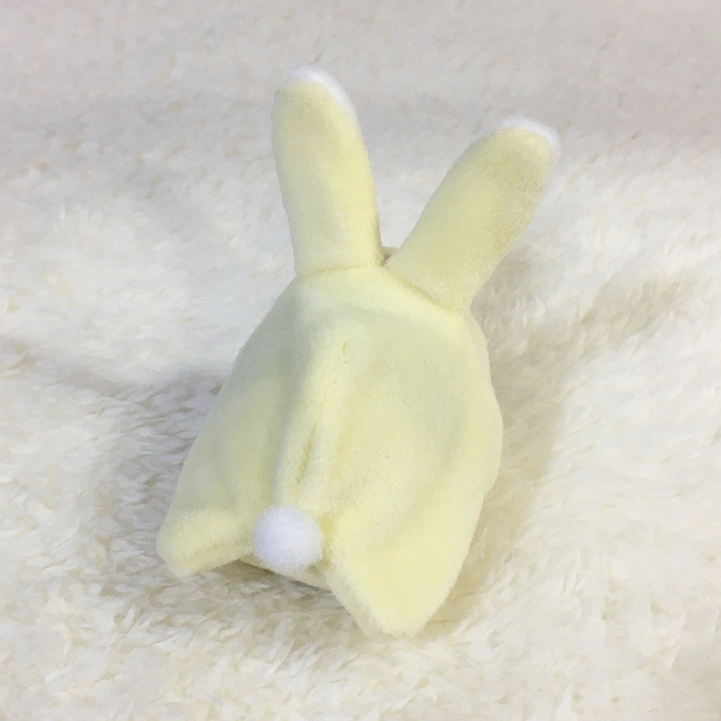 もちマスミニ着ぐるみ うさぎ クリームイエロー