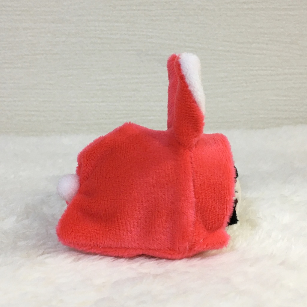 もちマスミニ着ぐるみ うさぎ コーラルレッド