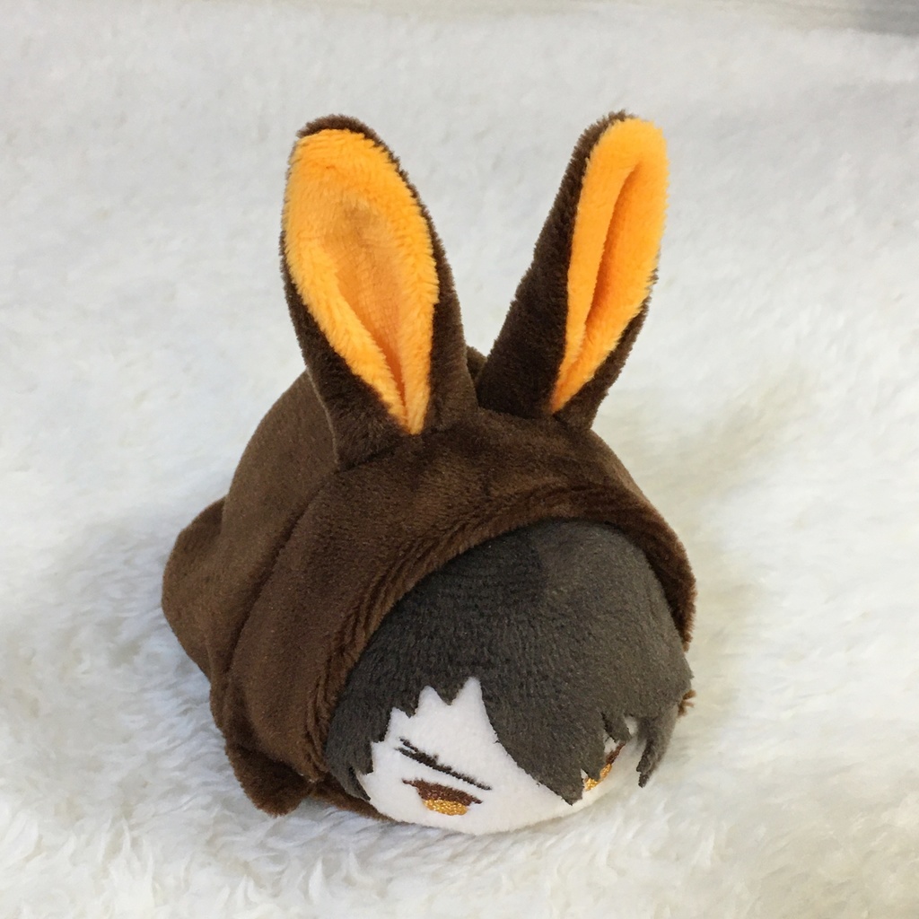 もちマス/もちころりん着ぐるみ うさぎ ダークブラウン&オレンジ