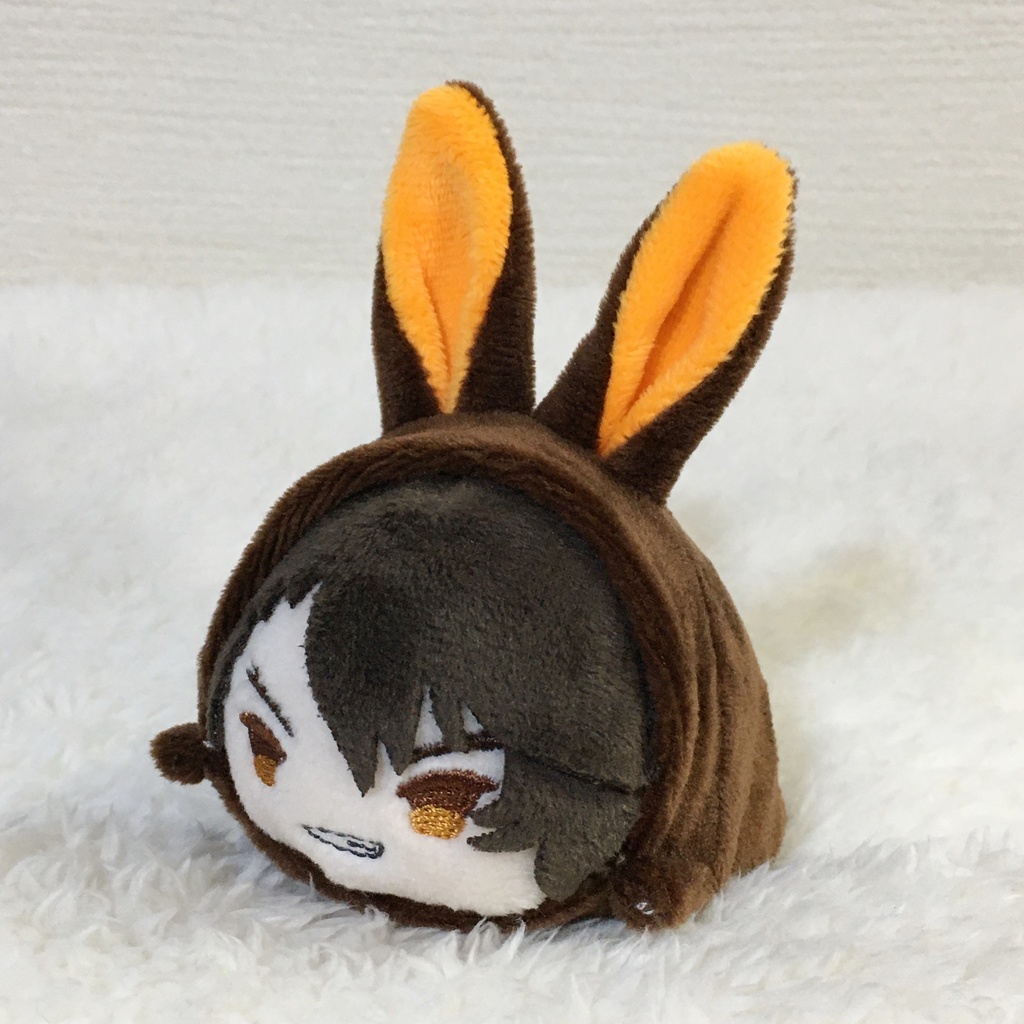 もちマス/もちころりん着ぐるみ うさぎ ダークブラウン&オレンジ