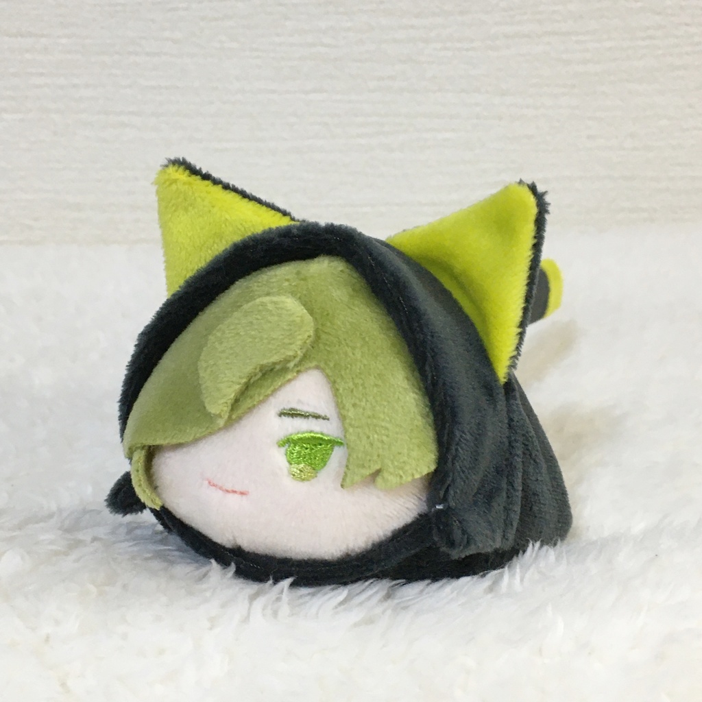 もちマス/もちころりん着ぐるみ ねこ ランプブラック&若草色