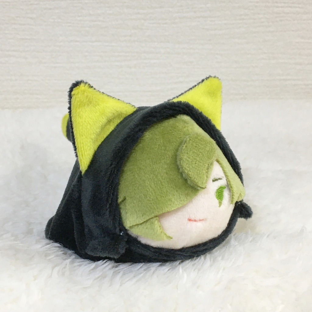 もちマス/もちころりん着ぐるみ ねこ ランプブラック&若草色