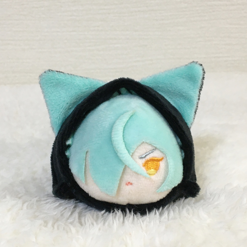 もちマス/もちころりん着ぐるみ ねこ ブラック&ミントグリーン