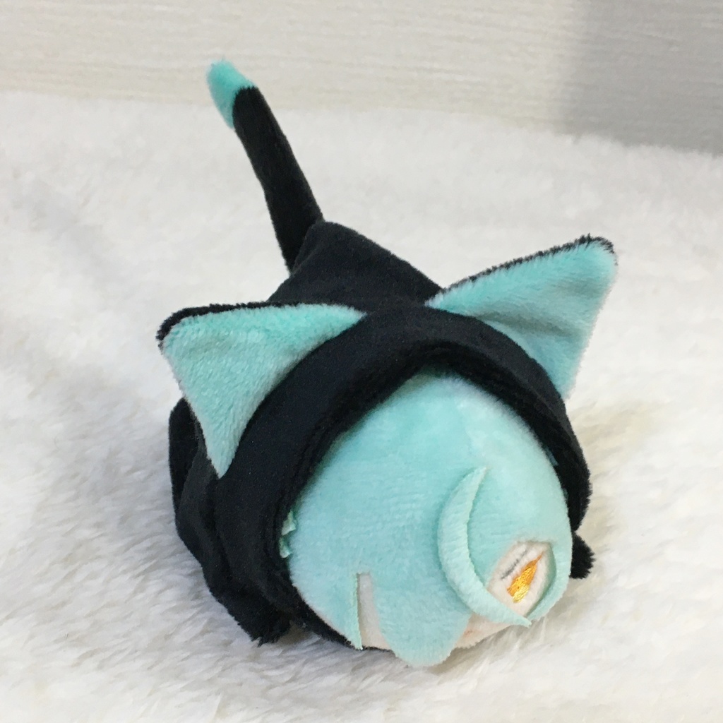 もちマス/もちころりん着ぐるみ ねこ ブラック&ミントグリーン