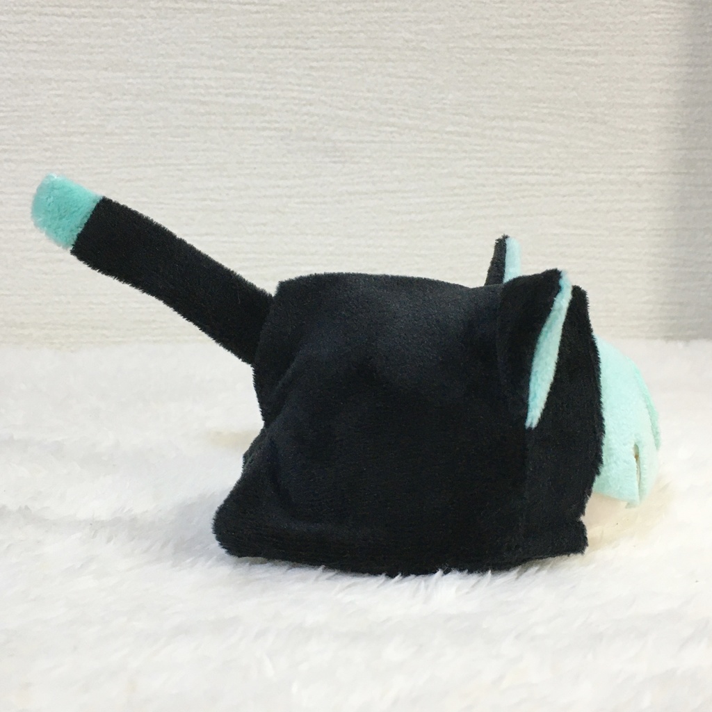 もちマス/もちころりん着ぐるみ ねこ ブラック&ミントグリーン