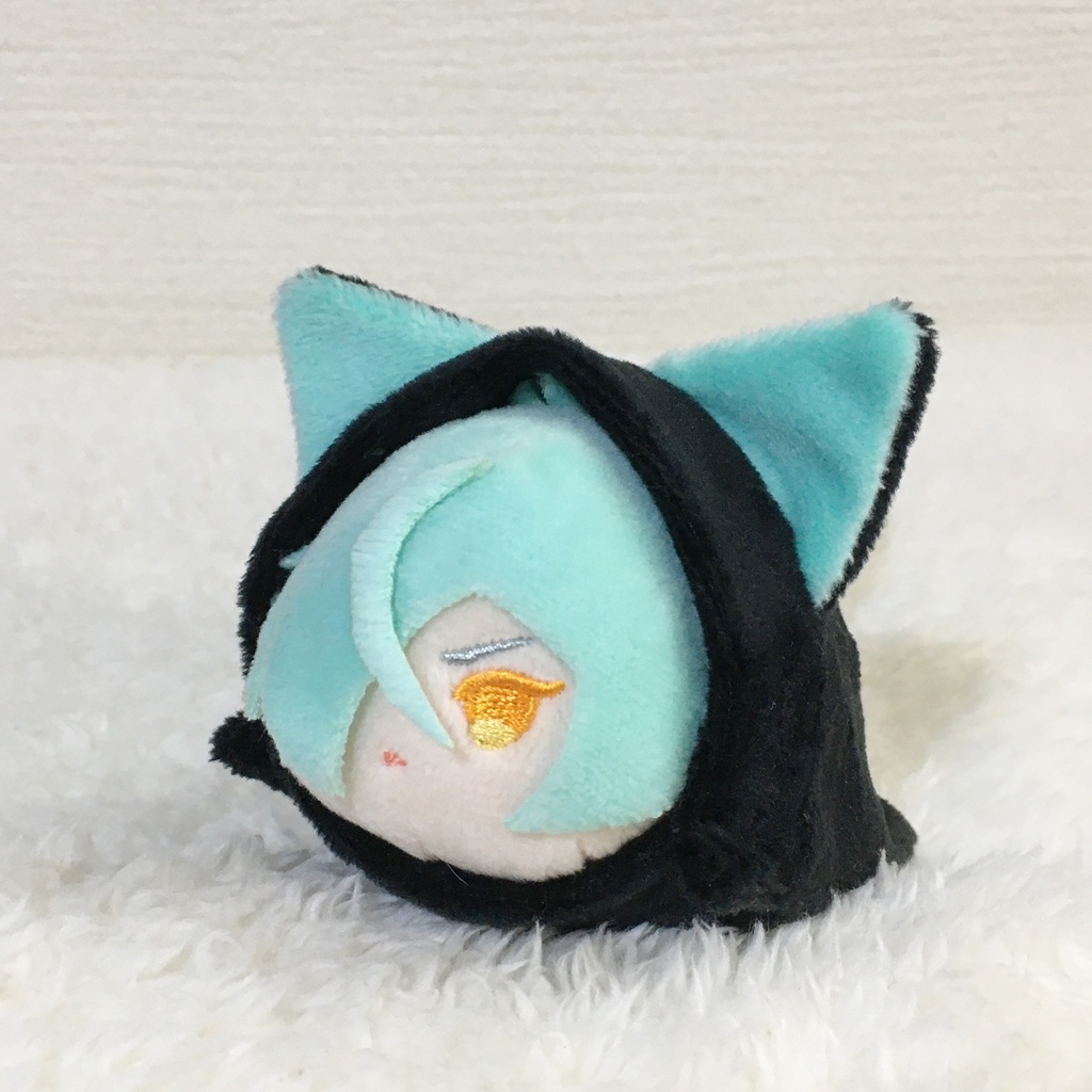 もちマス/もちころりん着ぐるみ ねこ ブラック&ミントグリーン