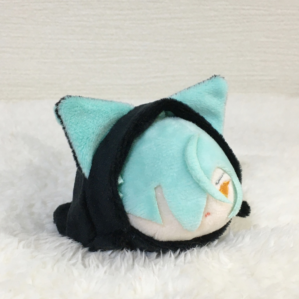 もちマス/もちころりん着ぐるみ ねこ ブラック&ミントグリーン