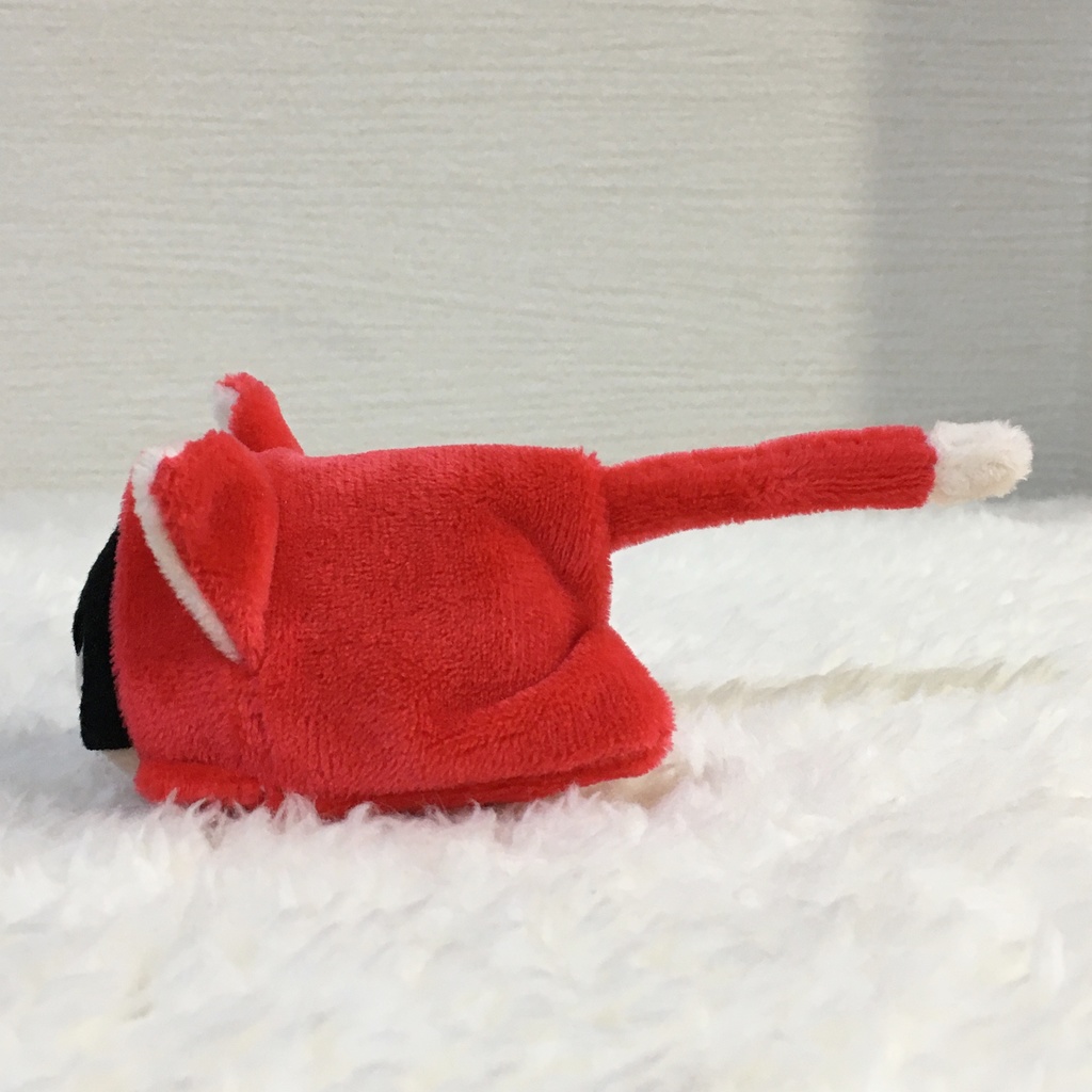 もちマスミニ着ぐるみ ねこ(折れ耳) レッド&ミルク