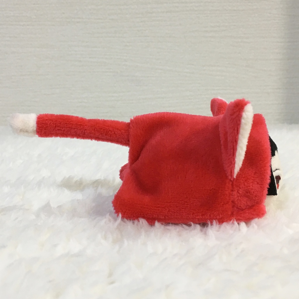 もちマスミニ着ぐるみ ねこ(折れ耳) レッド&ミルク