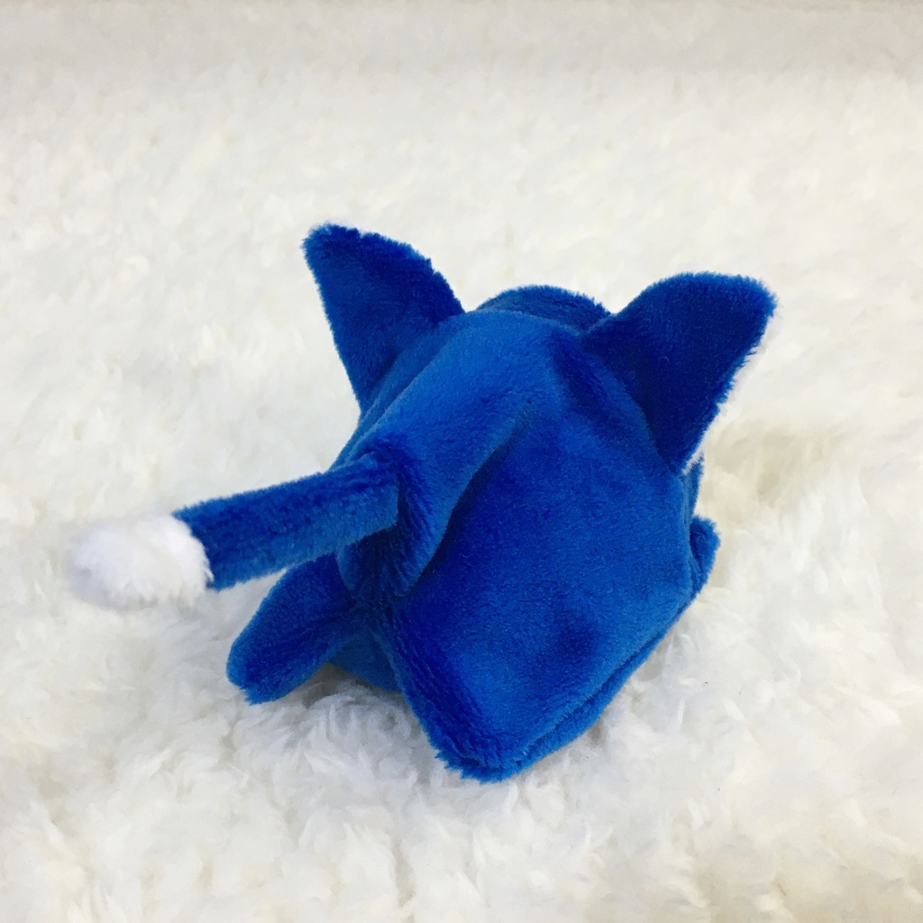 もちマスミニ着ぐるみ ねこ(折れ耳) ブルー