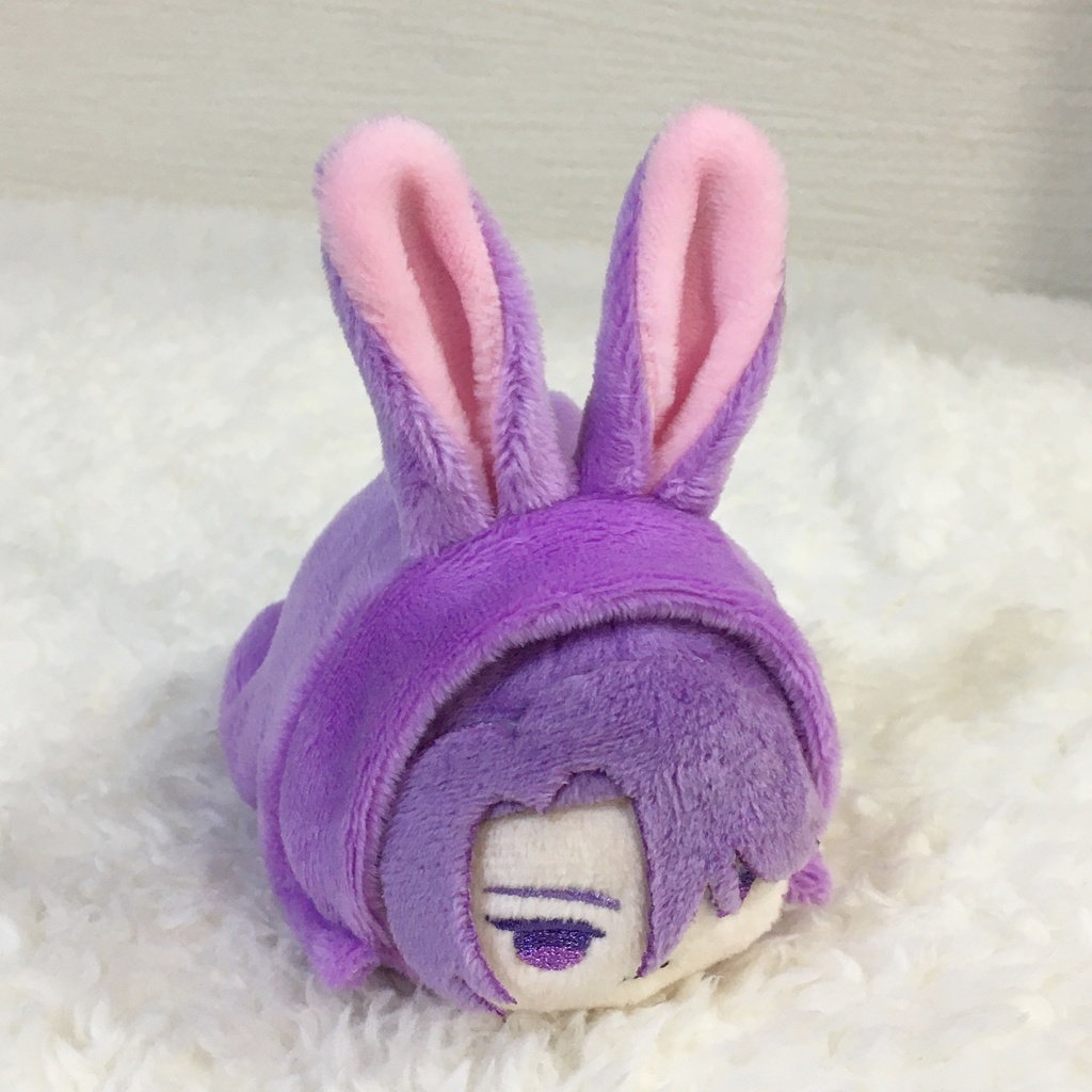 もちマス/もちころりん着ぐるみ うさぎ パープル&ベビーピンク