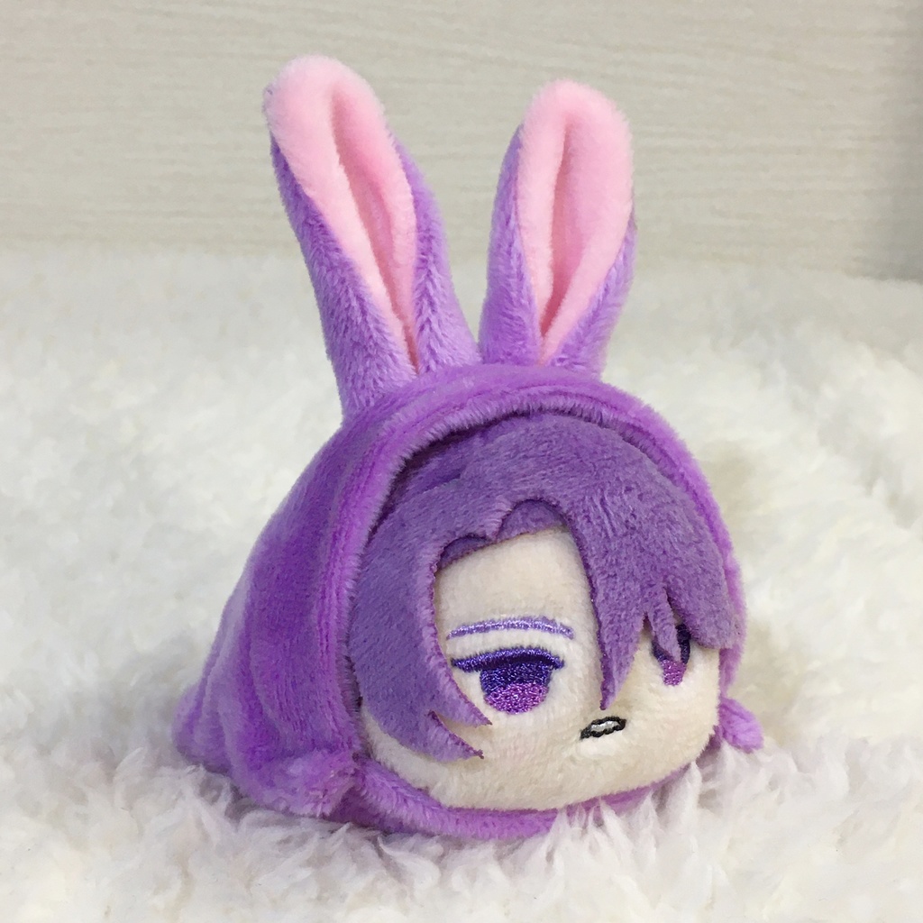 もちマス/もちころりん着ぐるみ うさぎ パープル&ベビーピンク