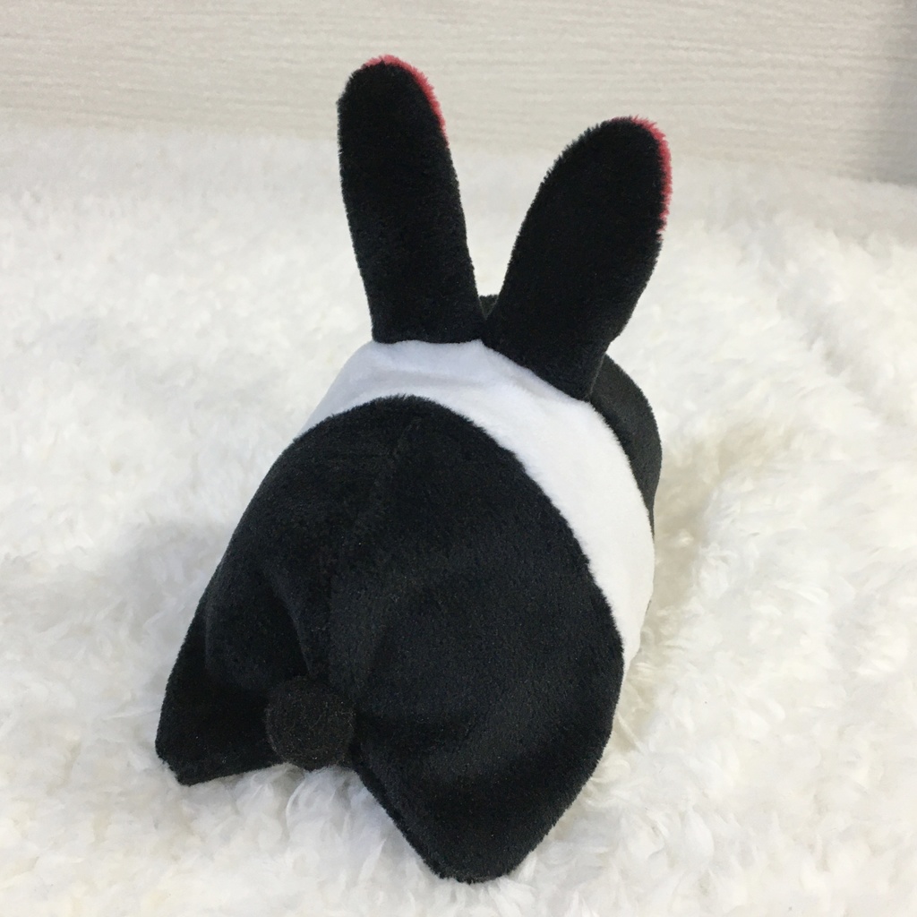 もちマス/もちころりん着ぐるみ うさぎ ブラック&ワインレッド/ホワイト