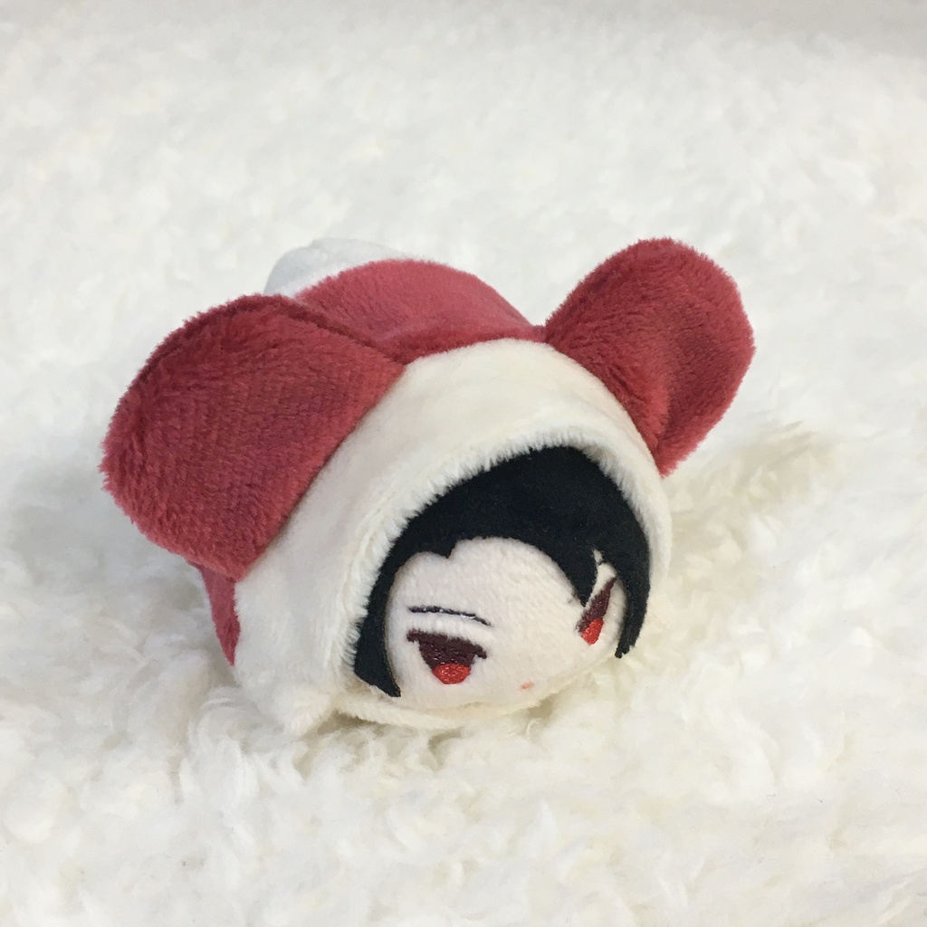 もちマスミニ着ぐるみ パンダ ミルク&ワインレッド