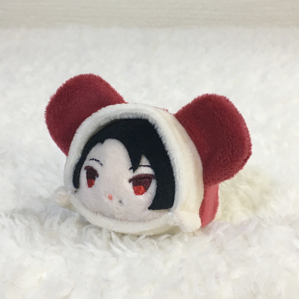 もちマスミニ着ぐるみ パンダ ミルク&ワインレッド