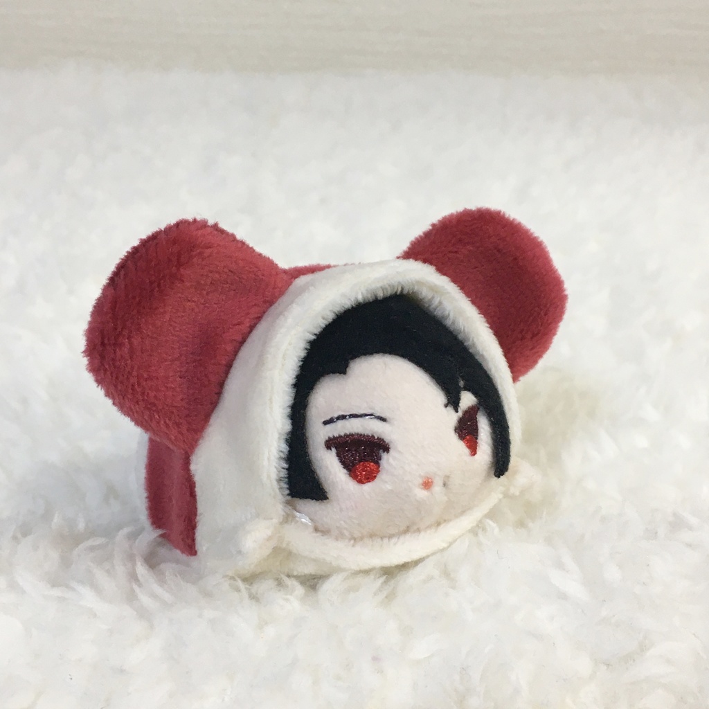 もちマスミニ着ぐるみ パンダ ミルク&ワインレッド