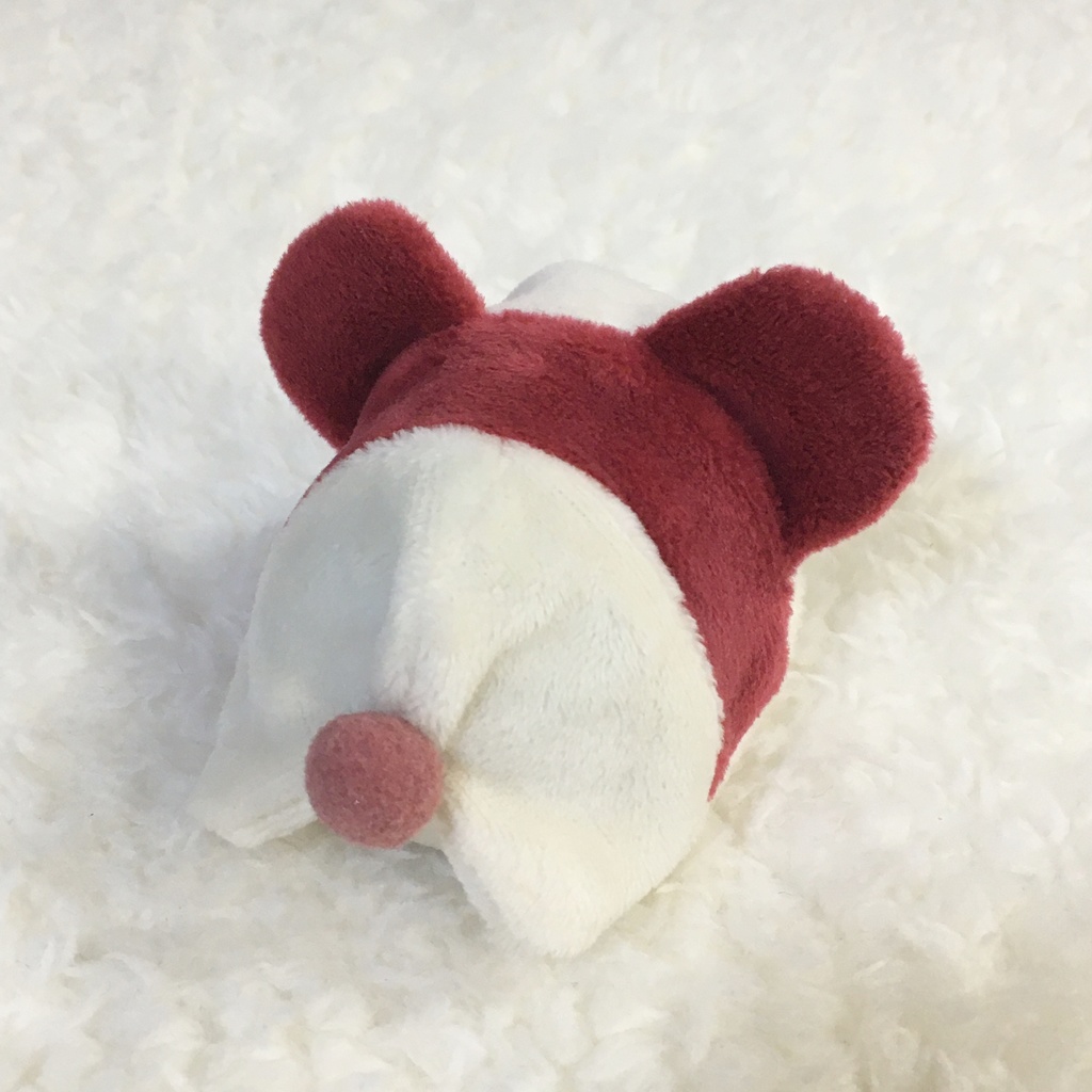 もちマスミニ着ぐるみ パンダ ミルク&ワインレッド