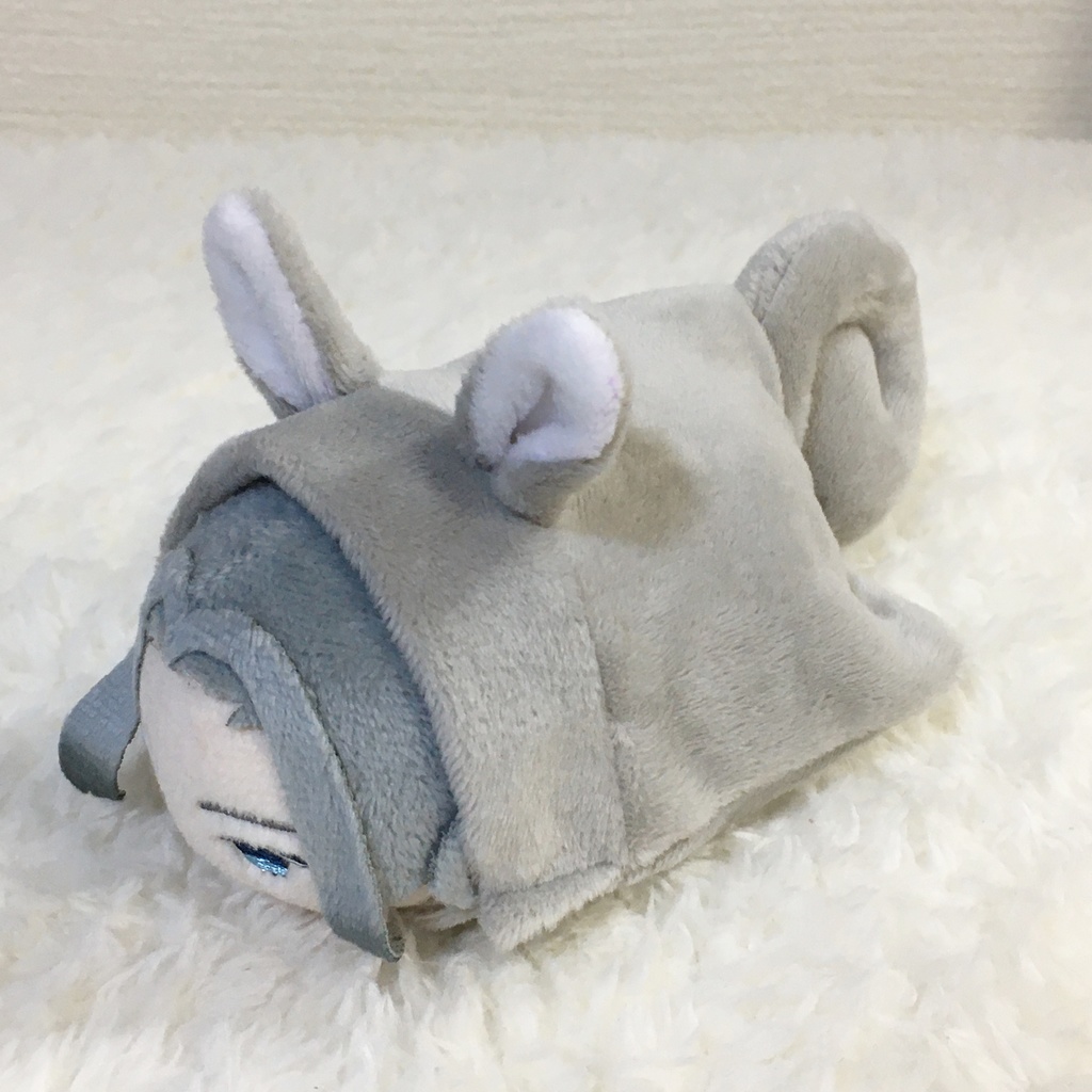 もちマス/もちころりん着ぐるみ りす ライトグレー